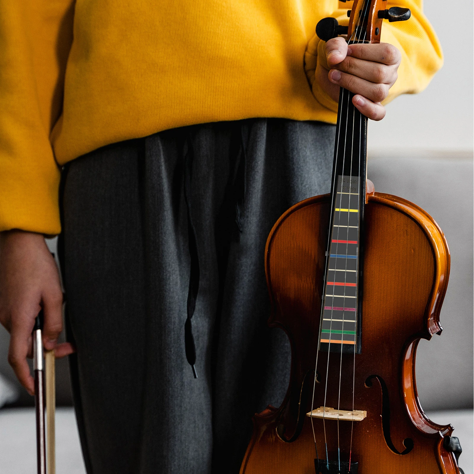 

13 Inch Viola Stickers Fingerboard Guide Easy Remove No Residue Damage Fiddle Cello Marker Fret Label Beginner Kids Practice