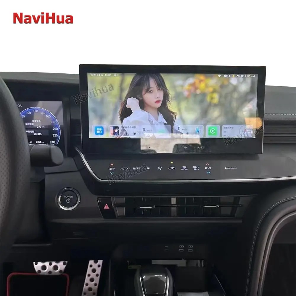 Newest for 2024 Toyota Camry 12.3 Inch Android Car Dvd Radio Touch Screen GPS Navi Audio BT Carplay Car Multimedia Displayer