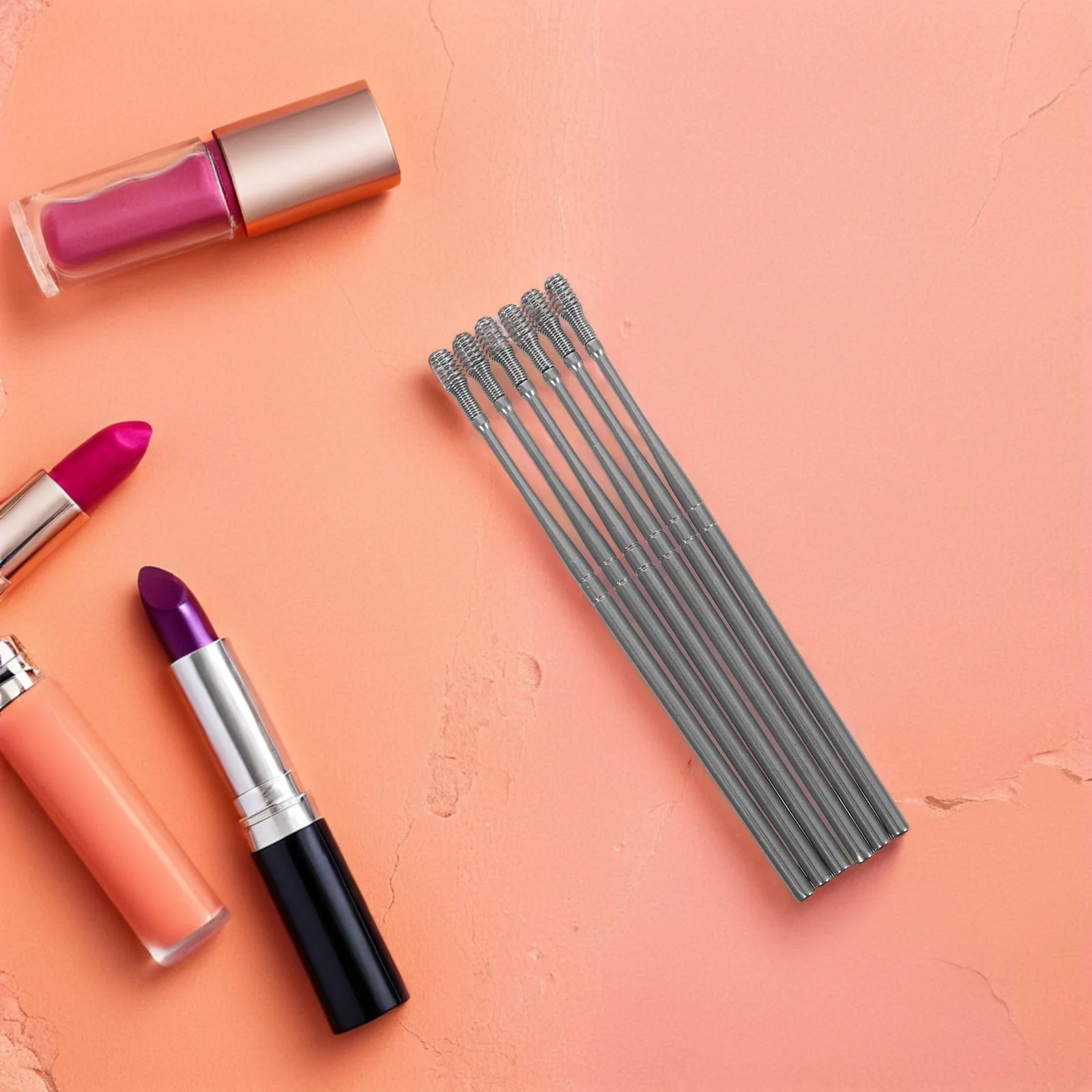 

6pcs Spiral Wax Remover Stainless Steel Ear Cleaning Tools Non-Slip Earwax Scoop Rustproof Easy Clean Ear Care Kit