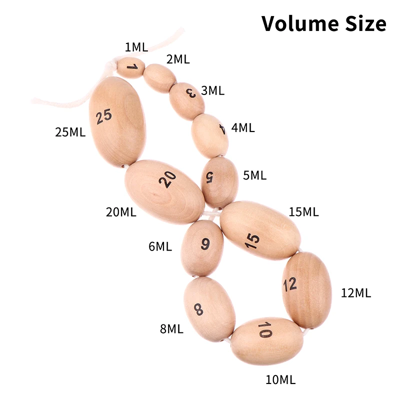 12 Kinds Of Size Wooden Orchidometer Testis Volume Meter Testis Volume Measurement For Testis Size Measure Male Tanner Stage