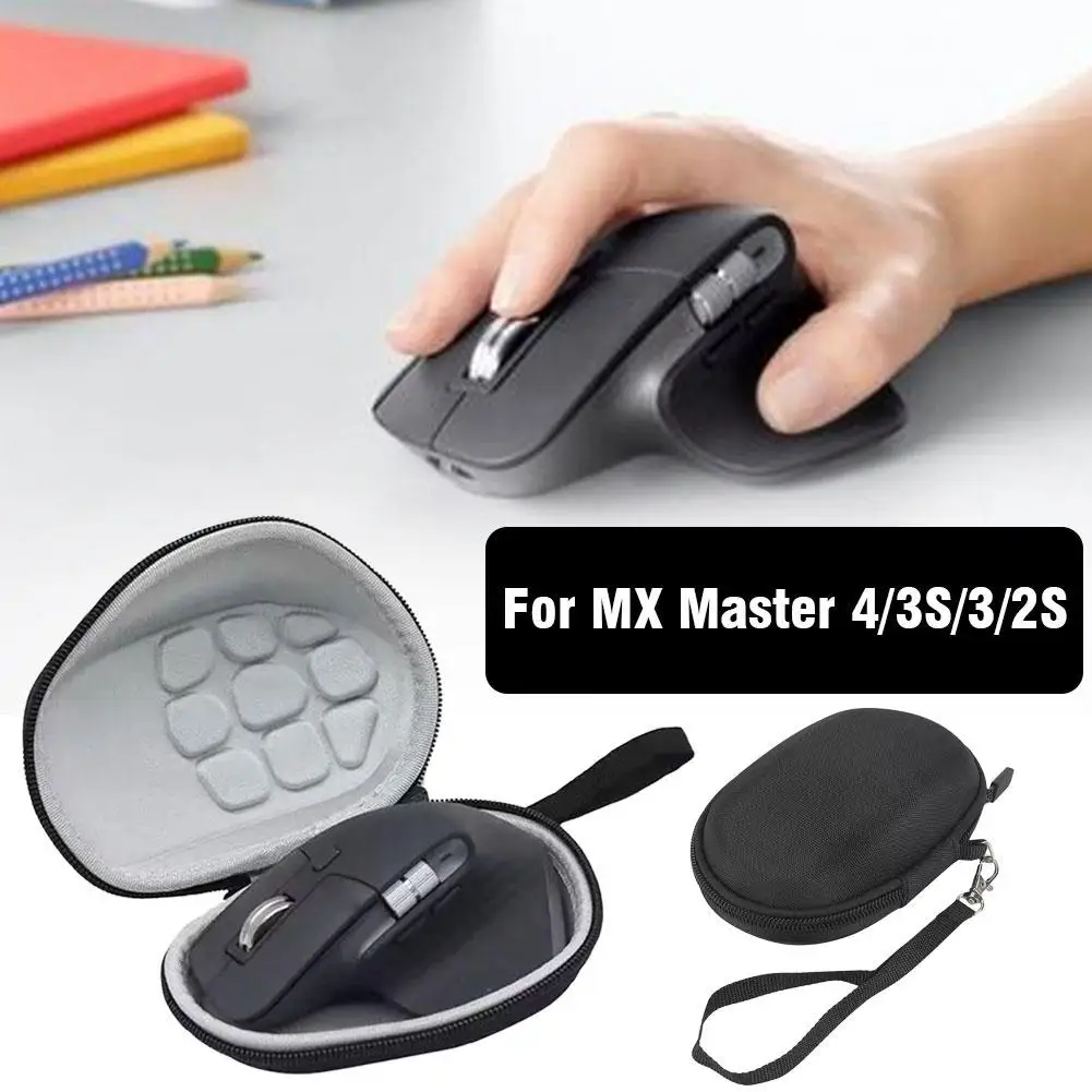 Para logitech mx master 4/3s/3/2s mouse saco de armazenamento maleta eva mouse saco portátil saco duro caixa protetora