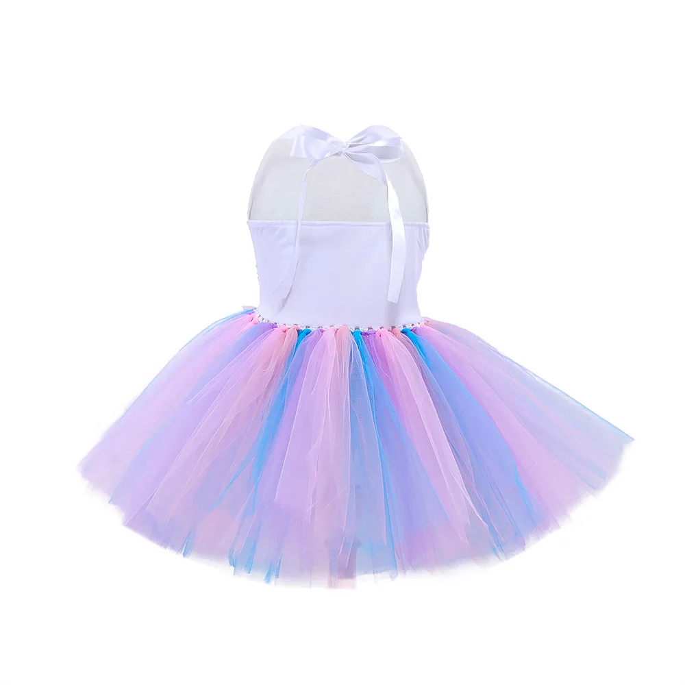 Sequin Girls Tutu Dress Little Mermaid Toddler Ballet Dress Baby Birthday Party Dresses Dance Ball Gown Kids Halloween Costume