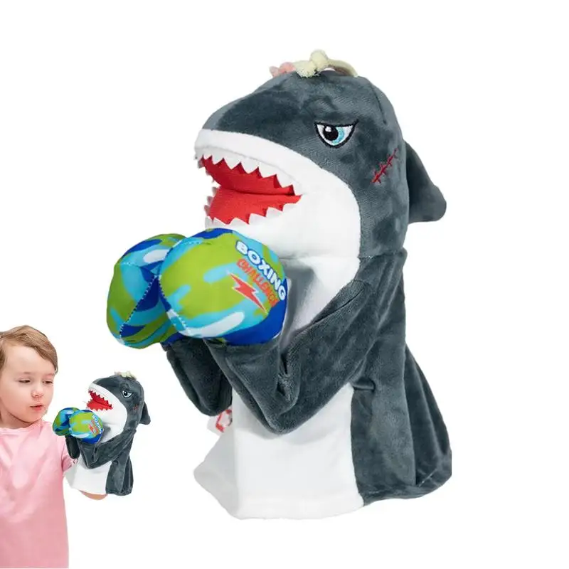 Tier Handpuppen Boxen Spielen Stofftier Puppe Mit Sound Plüsch Tier Geschichte Zeit Puppe Interaktive Heikles Spielzeug Für Pretend