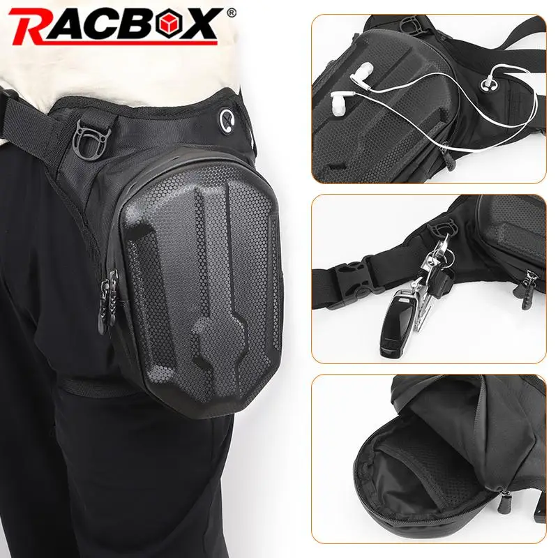 

Universal Motorcycle Leg Bag Waterproof Breathable Large Capacity Leg Bag Black Bicycle Bag Outdoor Travel Cycling Hip Belt Bag