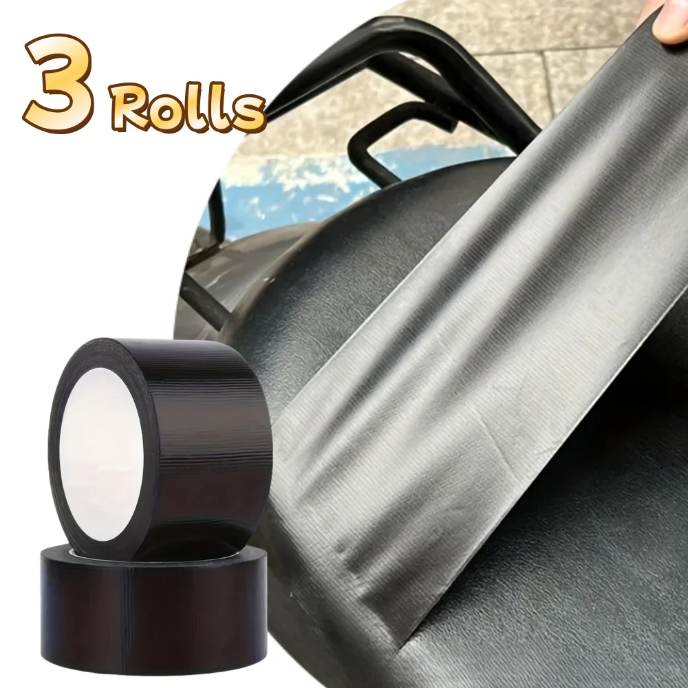 3 Rolls Leather Sofa Tape Repair Subsidy Motorcycle Seat Car Seat Self-adhesive Leather Patches Hotel Restaurant Office Use