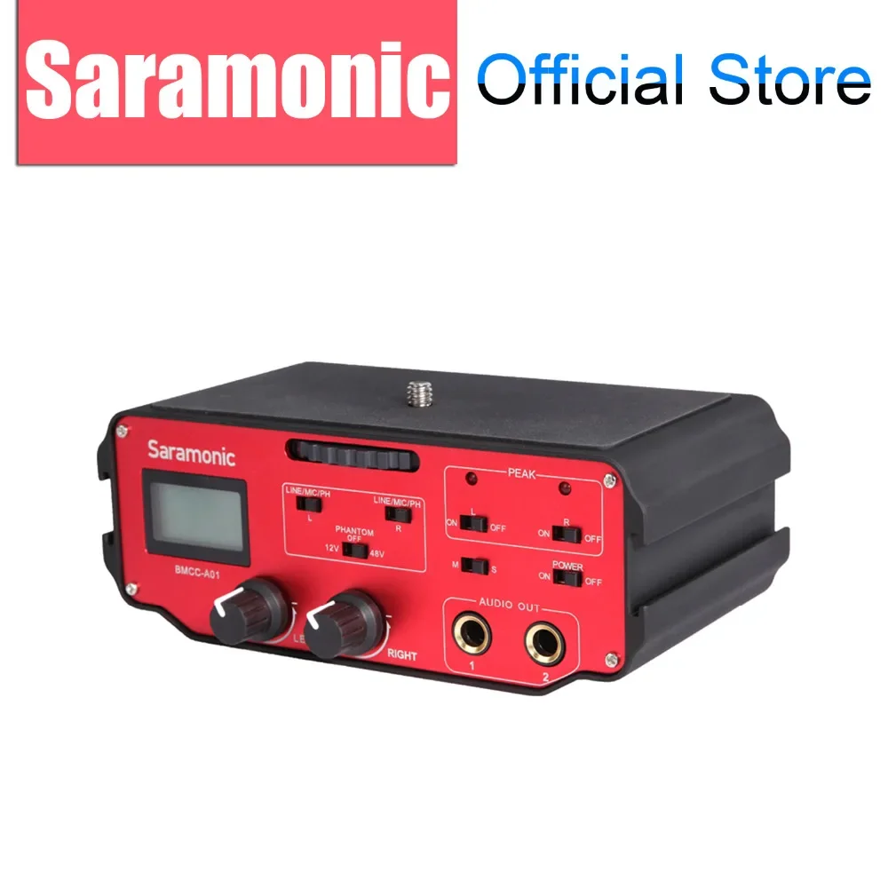 NEW Saramonic BMCC-A01 Camera Microphone Audio Adapter Mixer Professional for Blackmagic Cinema Camera