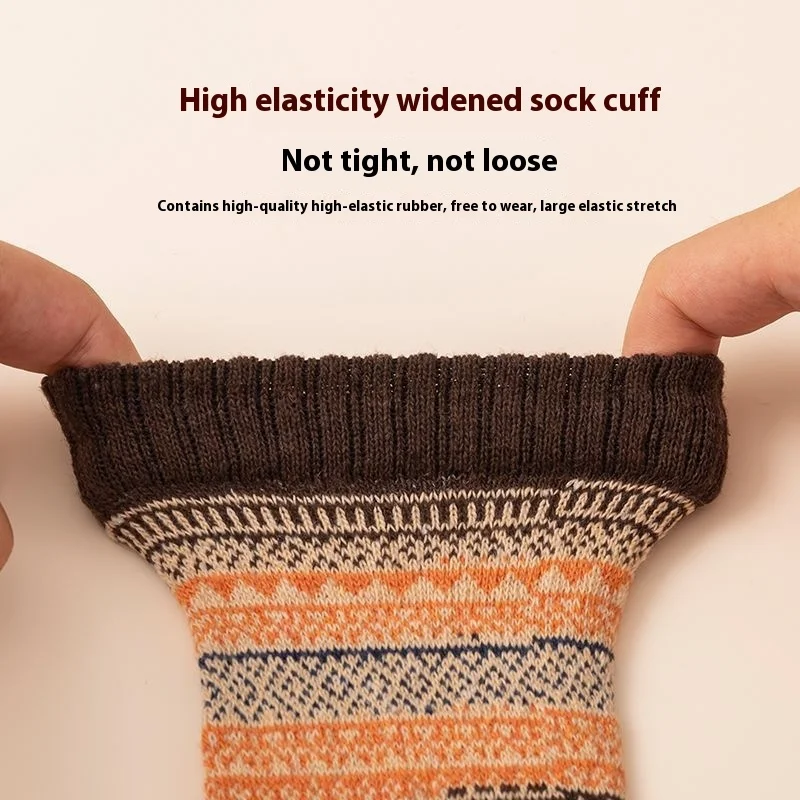 5 أزواج الرجال الخريف الشتاء جوارب من الصوف. الدافئة لينة منتصف طول الجوارب رقيقة جدا Harajuku الرجال التجمد الكشمير الجوارب القصيرة