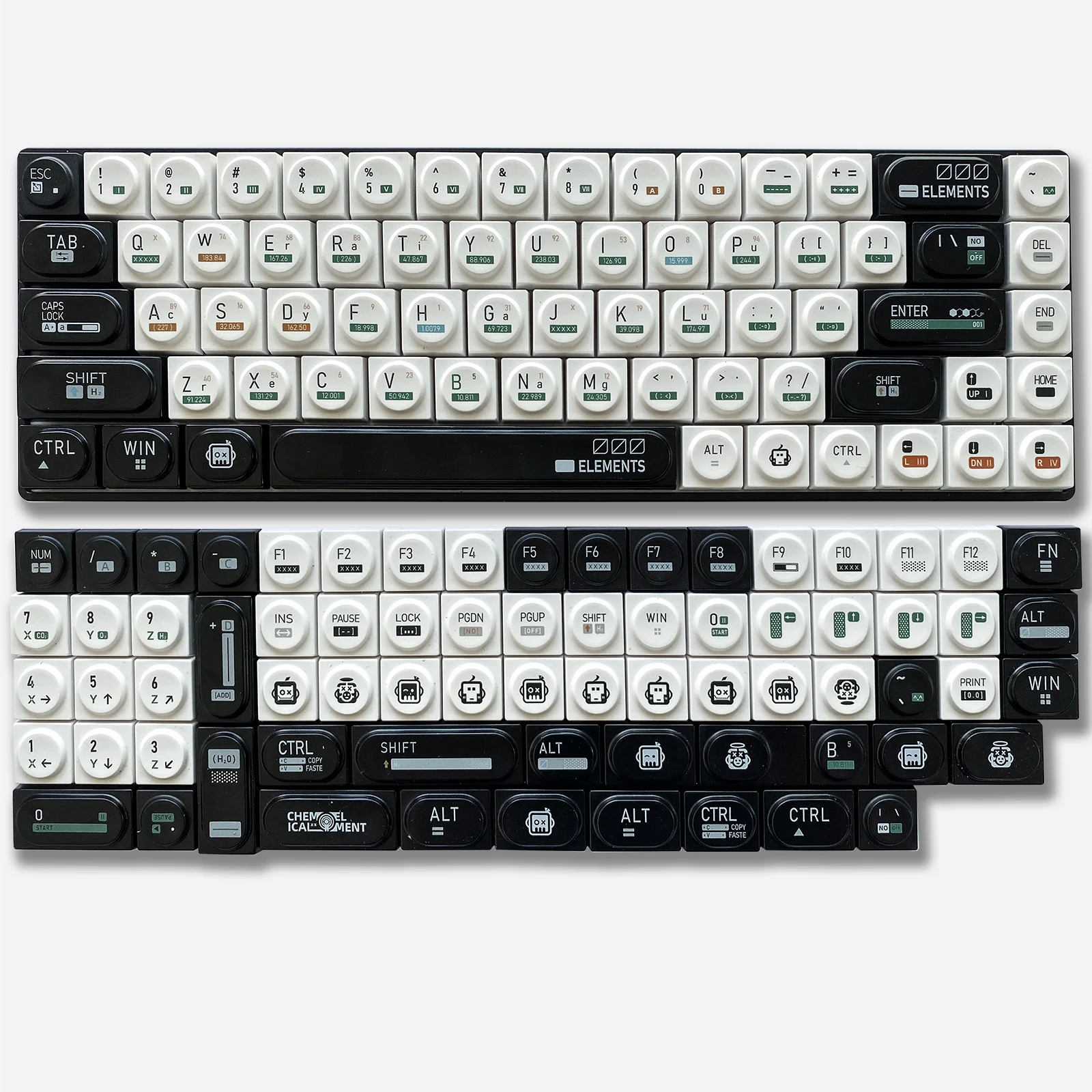 

Low Profile Theme Keycaps Set PBT 136 Suitable for Cross Low Switch Custom Original Handmade Keycaps for Mechanical Keyboard