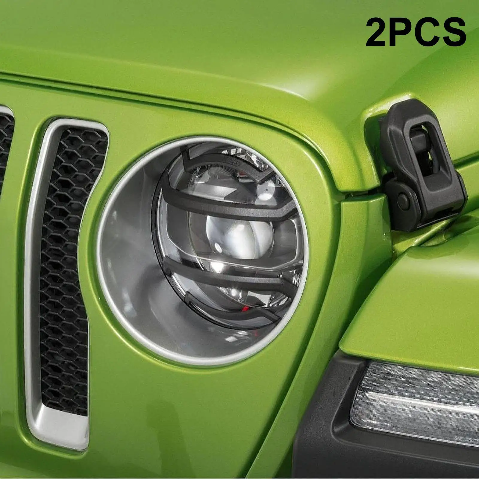 

2 Pieces Front Headlight Lamp Cover for Jeep Wrangler JL Gladiator Jt