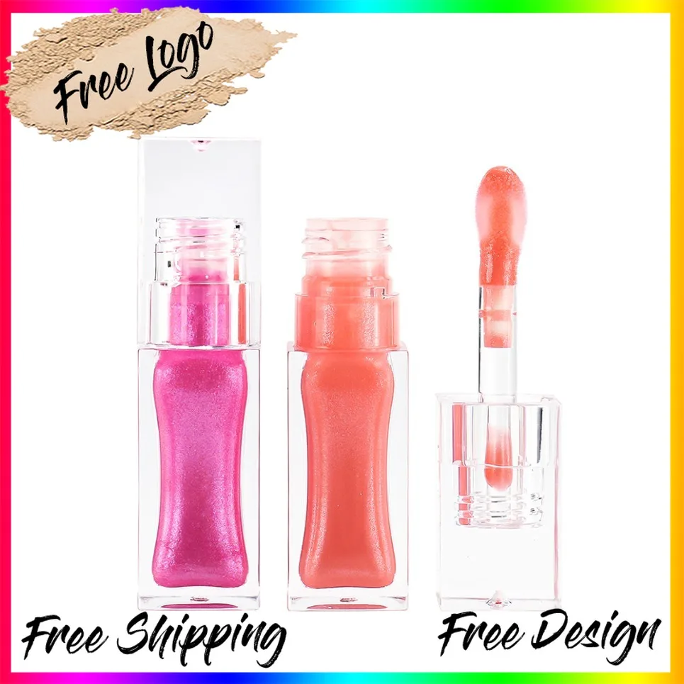 Vegan Moisturizing Lip Gloss Private Label Clear Lipgloss Waterproof Matte Liquid Lipstick Custom Logo Makeup Wholesale