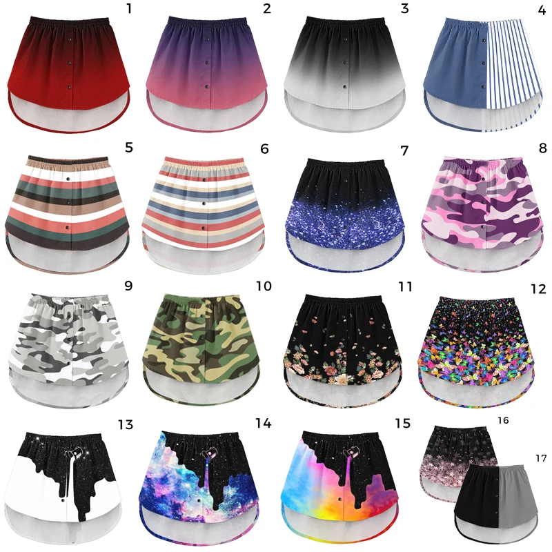 Mulheres camisa falsa saia irregular cauda gradiente destacável underskirt blusa bainha extensor de algodão bainha falsa mini saia bainha falsa