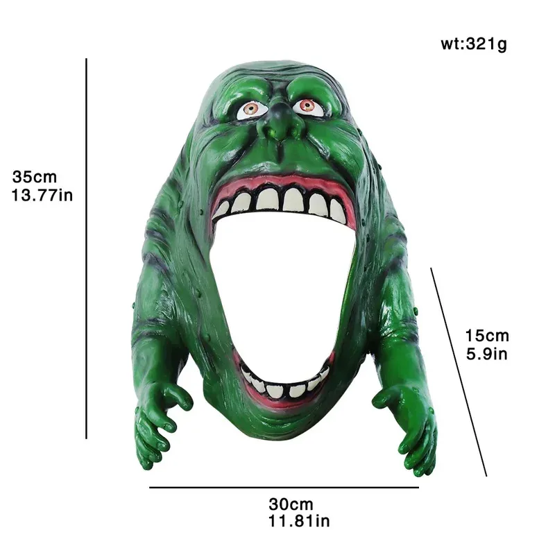 Cyghostbusters máscara mais fina cosplay adulto capacete de látex headpiece halloween carnaval masquerade vestir-se purim festa traje adereços