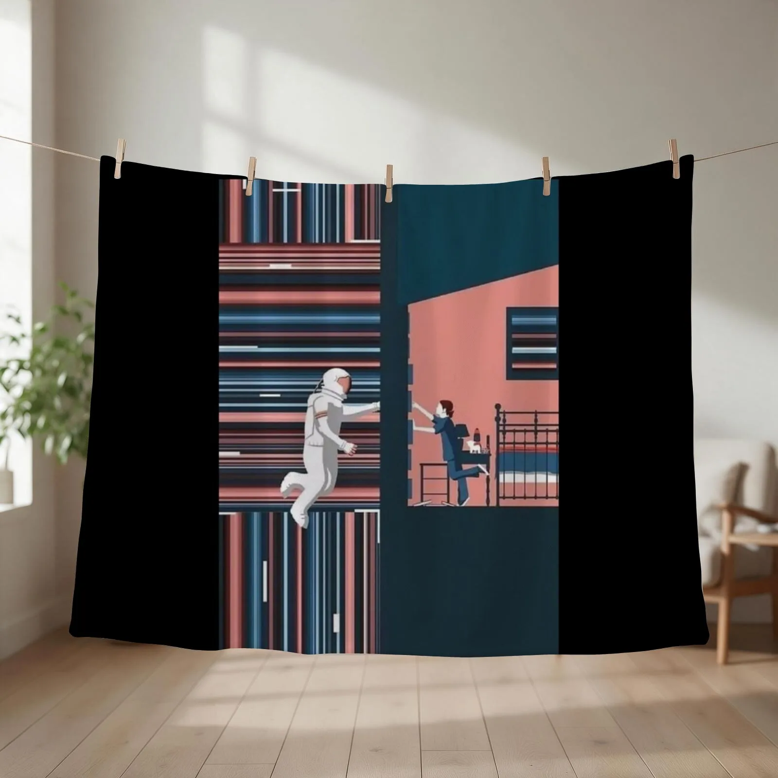 Interstellar Tesseract Classic Throw Blanket couch cozy soft plush fuzzy picnic outdoor blanket