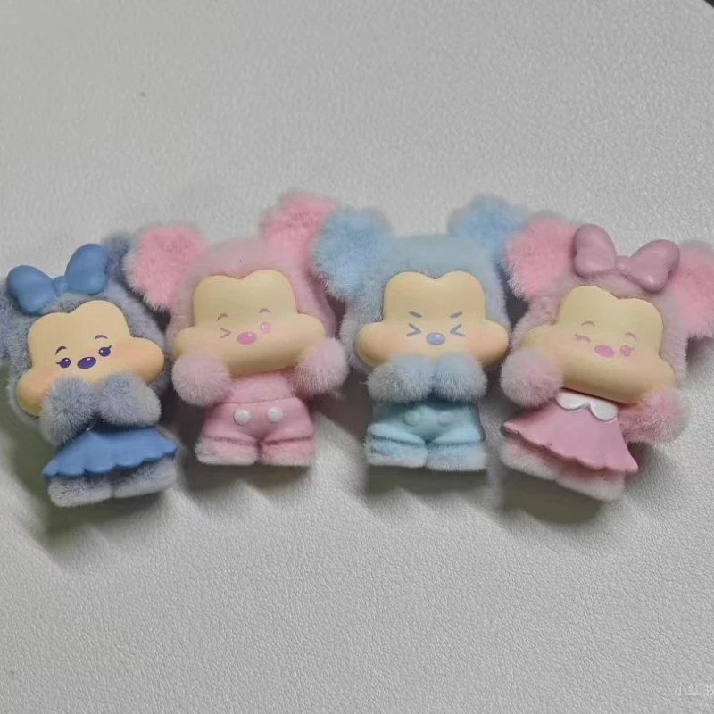 Echte MINISO Mickey Mood Palette Serie Blind Box Mini Nette Körner Tabletop Ornamente Puppe Modell Anime Spielzeug Urlaub Geschenke