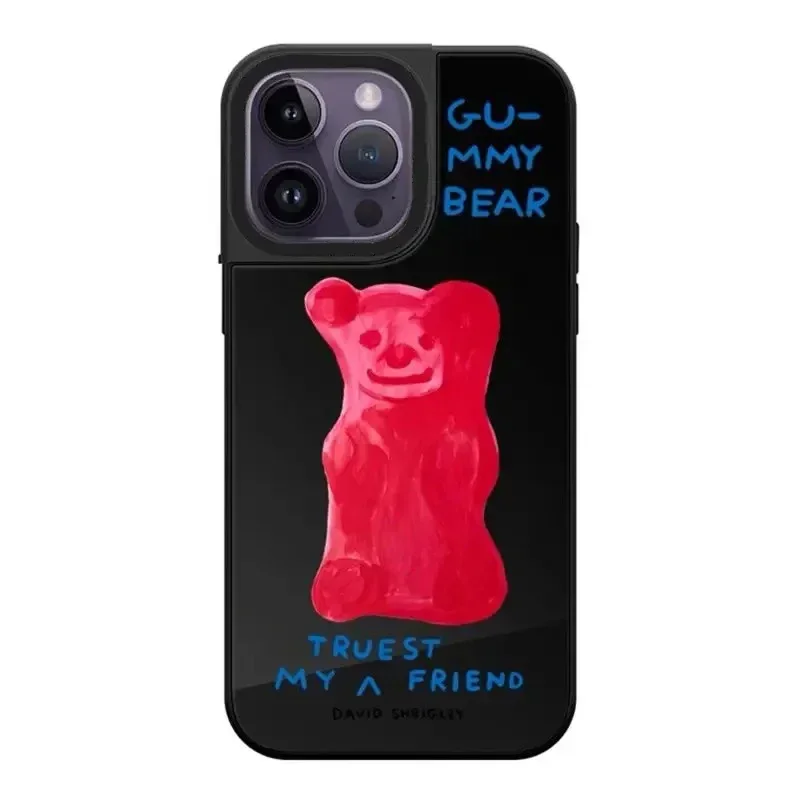 Gummy Bear Mirror Magnetic iPhone 12 13 14 15 16 Pro Max Protective Case with MagSafe