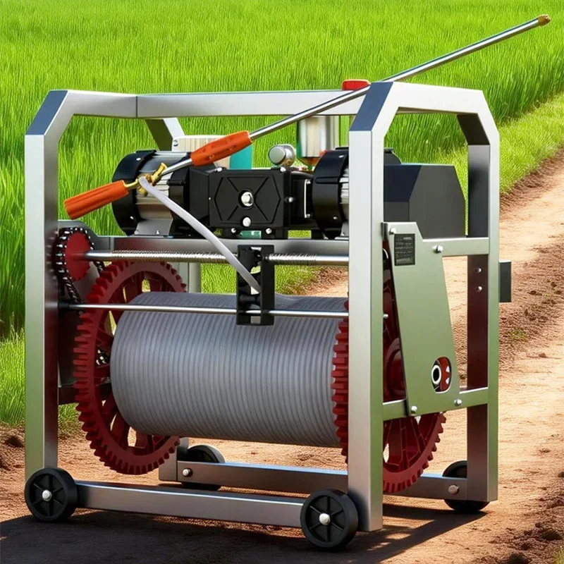 Stainless Steel Fully Automatic Electric Sprayer with Electric Sensing Hose Retraction, High-Pressure Sprayer, 48–72(Customized)