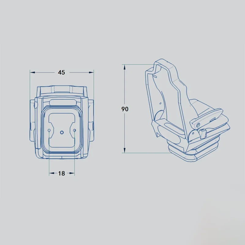 2 pièces siège de Simulation blanc siège intérieur en plastique pour 1/14 Tamiya RC camion benne Scania Volvo Benz homme LESU modèle de voiture pièces de bricolage