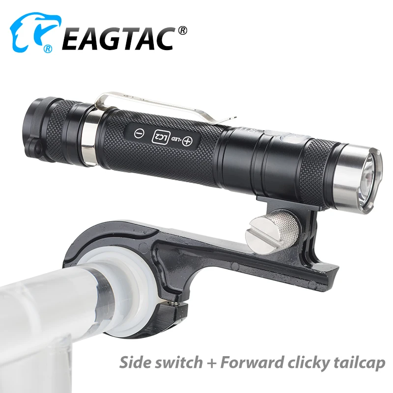 EAGTAC DX30LC2-BR ضوء الدراجة القابلة لإعادة الشحن مصباح ليد جيب الشعلة التكتيكية كري XPL HI 1160 لومينز 18650 بطارية متضمنة ستروب