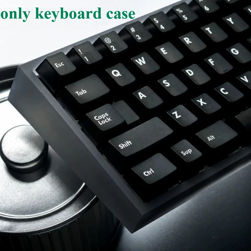 Plane60 V2.5 Keyboard Case Customized CNC ALU/Acrylic Shell Silver Gold Counterweight GH60 MX60 Mechanical Keyboard Accessories