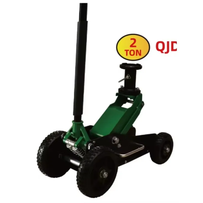 3 ton car jack, horizontal jack with off-road wheel, with large wheel