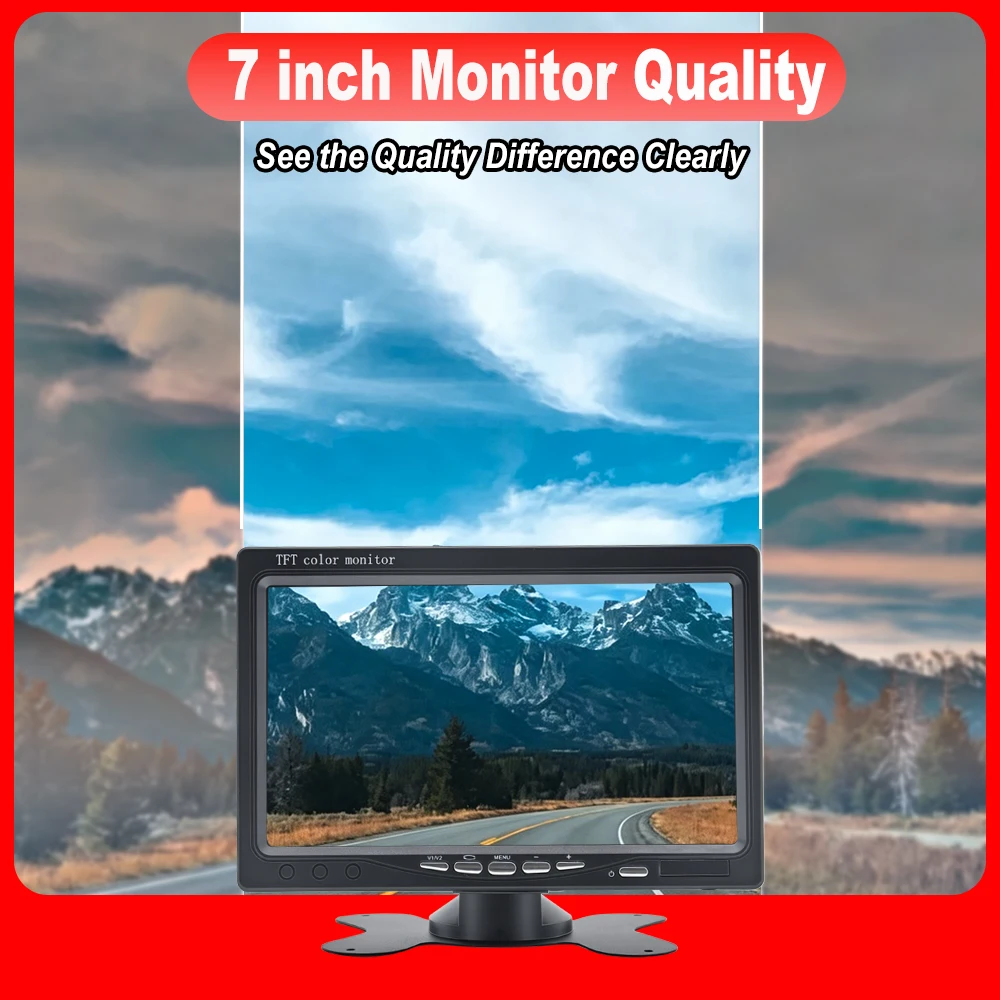 7-inch Car Rearview Mirror Display Screen With Car Brake Light Reverse Camera For Sprinter Mercedes-Benz CAM