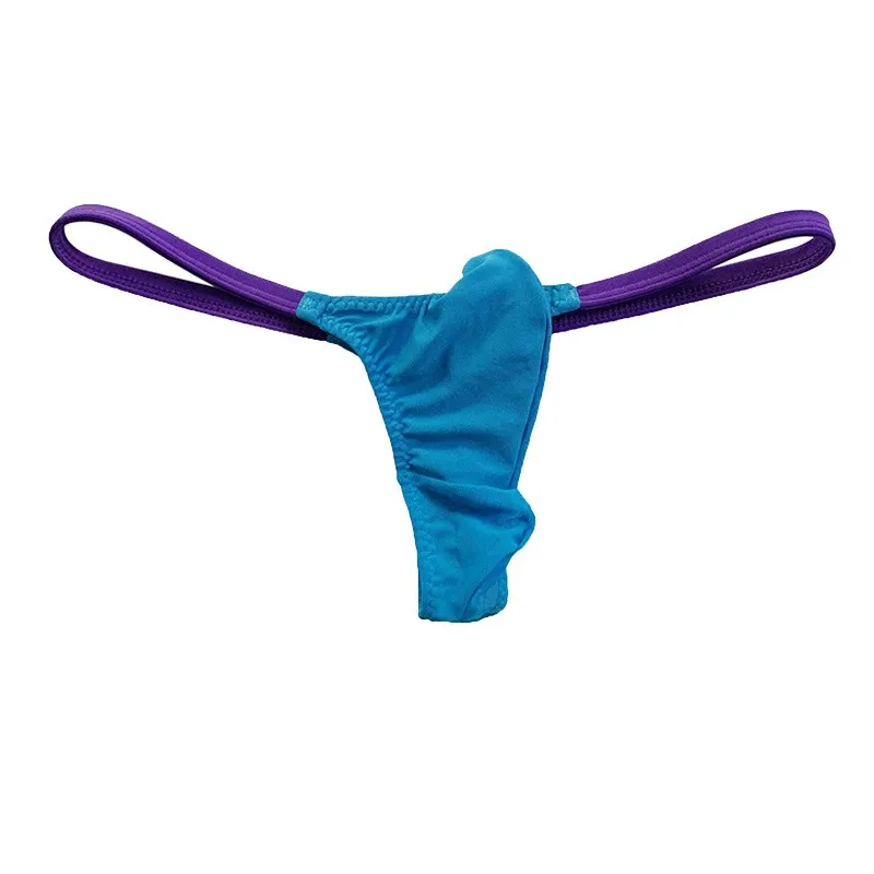 Men's Trendy Mesh Thong Underwear: Spliced Design for Ultimate Comfort   Mesh T-Briefs