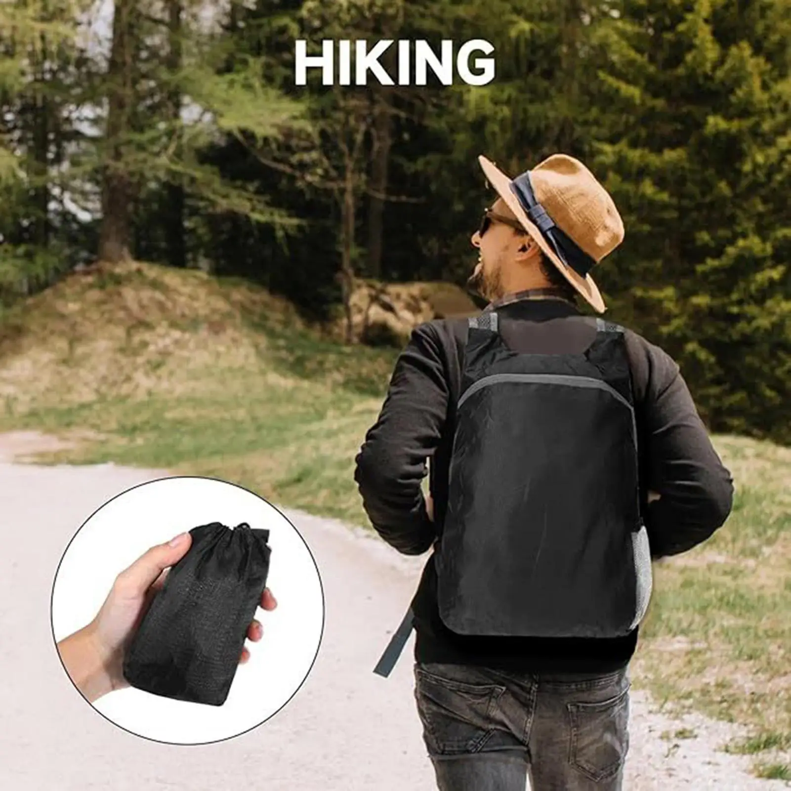 

Мужской и женский легкий водонепроницаемый спортивный рюкзак для пеших прогулок, кемпинга, путешествий, работы, школы и повседневного использования