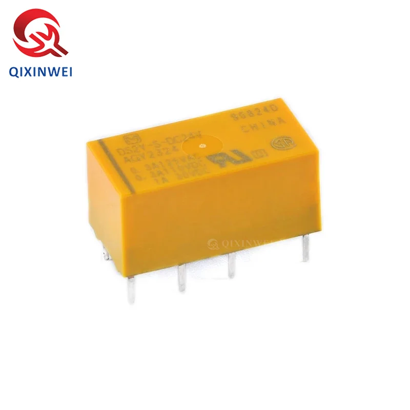 2pcs DS2Y Relay DS2Y-S-DC5V DS2Y-S-DC12V DS2Y-S-DC24V Relays NC NO Normally Open 5V 12V 24V 1A 8Pins Integrated Circuit