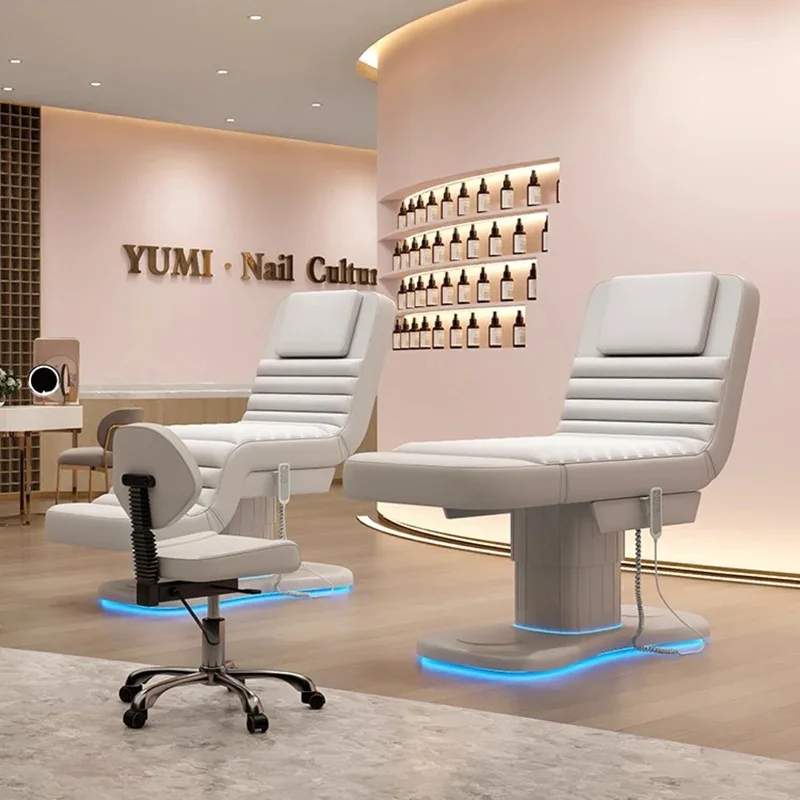 Luxury Electric Massage Bed Ergonomic Comfortable Modern Luxury Lash Bed Upholstered Design Massage Électrique Salon Furniture