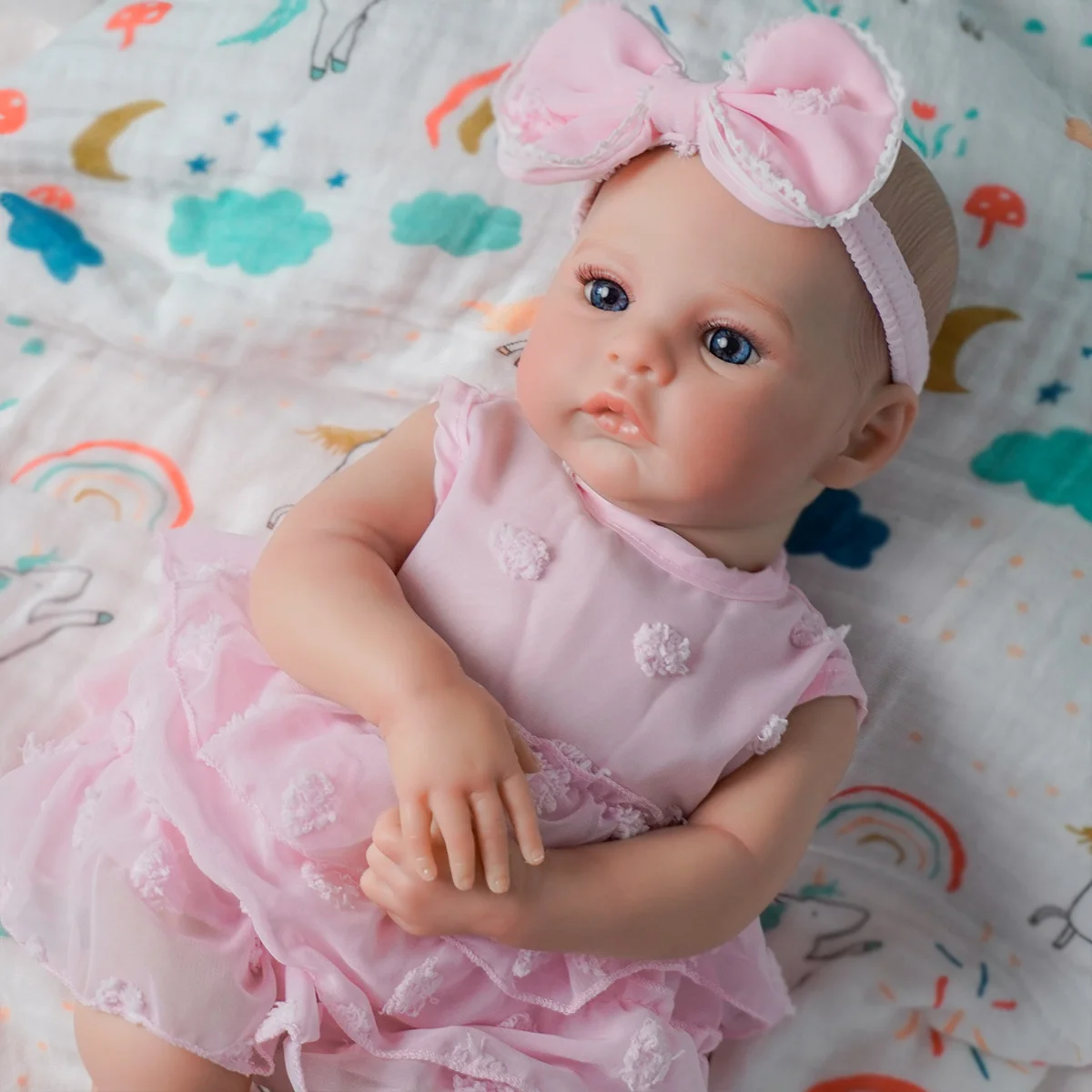 JOYORA 50CM Reborn Baby Puppe Realistische Fertig Handgemachte Soft Touch Neugeborenen Baby Puppe Größe Weihnachten Spielzeug Geschenk Hohe Qualität