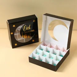 2Pcs Eid Mubarak Cake Box Candy Cake Packaging Box Ramadan Decoration 2025 Ramadan Kareem Islamic Muslim Party Eid Al-Fitr Gifts