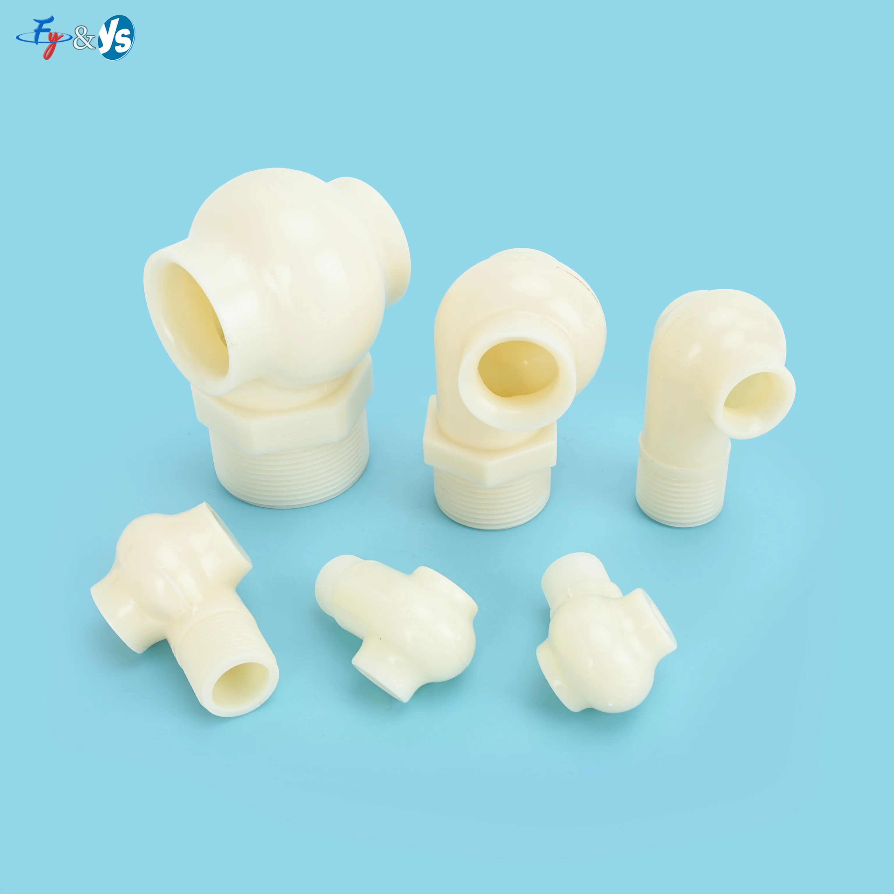 ABS PP Plastic Vortex Nozzle Hollow Cone Spray Nozzle Anti-Clogging for Desulfurization Tower Cooling Tower Dust Removal