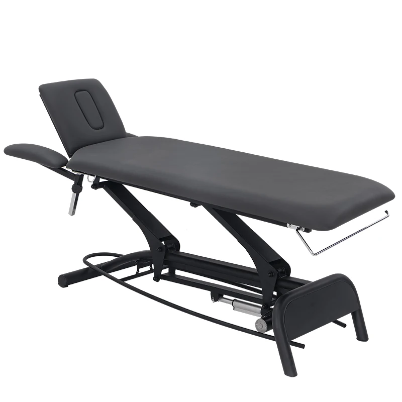 

Electric massage bed leather high density sponge durable metal frame