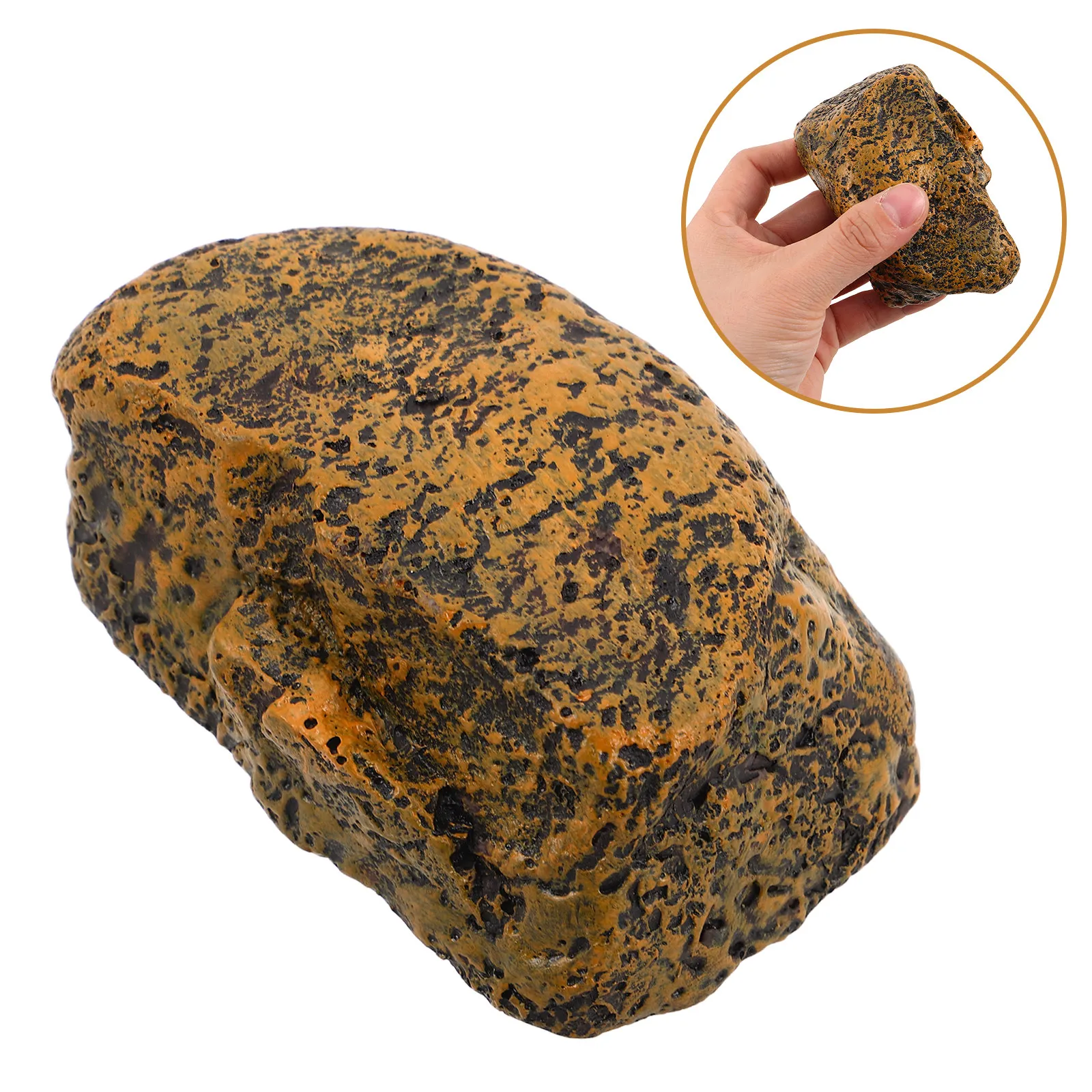 Realistic Stone Key Box Waterproof Hidden Outdoor Key Storage Case 3.7x2.2x1.6 Inch Garden Backyard Patio Safe Keys Box