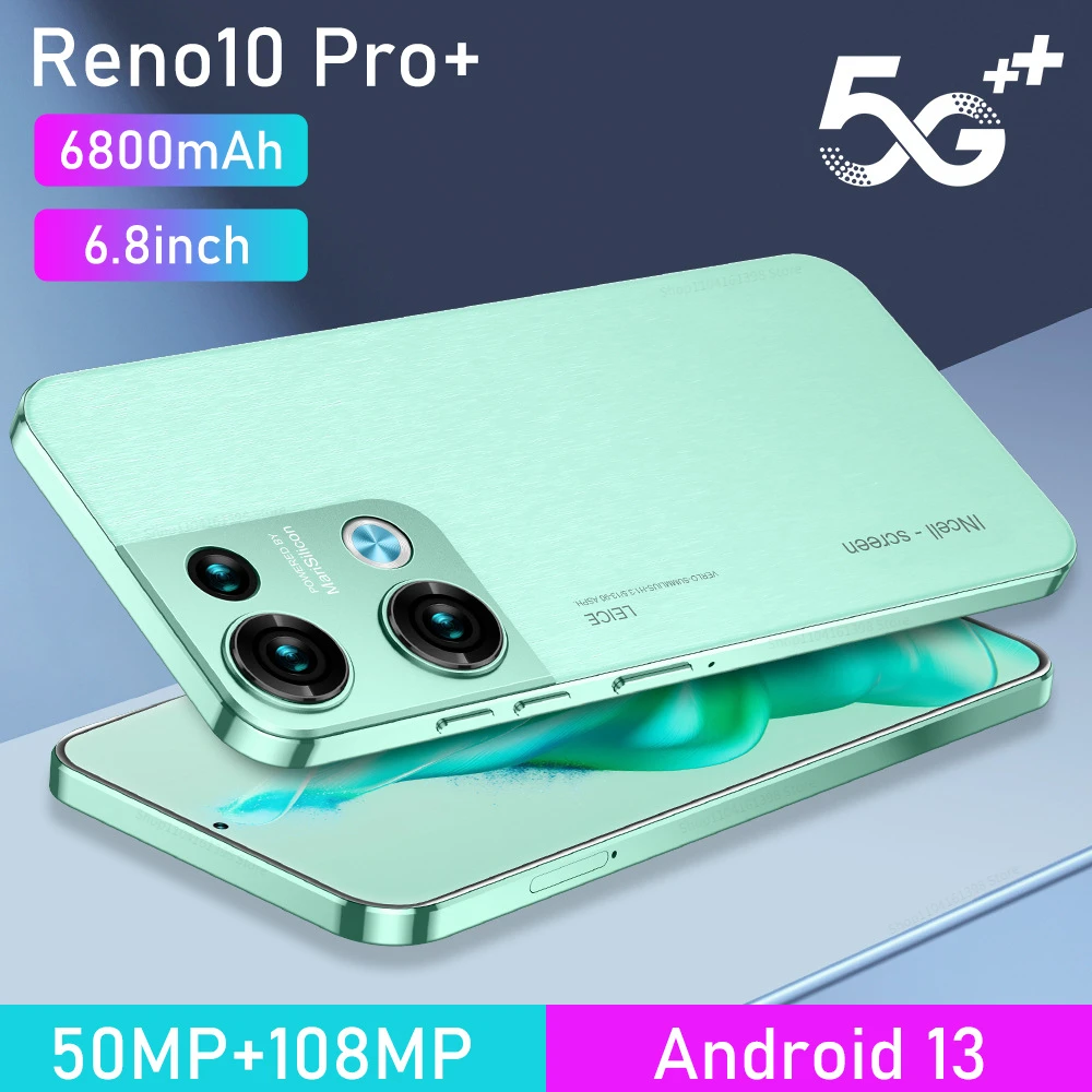 

Reno 10 Pro Smartphone 7.3inch Global Version 16G+1TB Snapdragon8 gen2 Android13 72+108MP 4G/5G Cellphone Mobile Phone