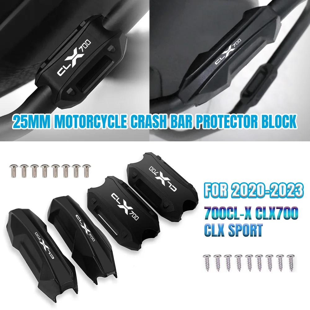 

Motorcycle Bumper Engine Guard 25MM Protection Block Crash Bar Decorative For CFMOTO 700CL-X CLX700 CLX 700 CLX SPORT 2020-2023