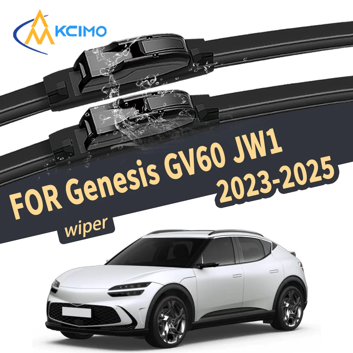 

Silent Wiper Blade For Genesis GV60 JW1 2023-2025 Natural Rubber Windshield Wiper Auto Replacement Parts High Quality Car