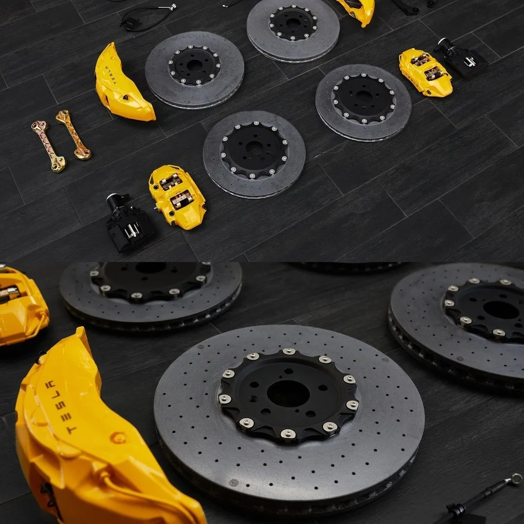 Trans Model 3 Y X Model S Extreme Krypton 001 Carbon Ceramic Ten Brake Calipers Modified