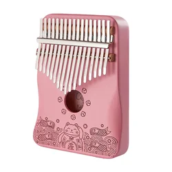 Baratas-Pink Kalimbas, Professional Musical Instrument, 17 Keys Kalimbas, Souvenir Gift for Girlfriend, Musical Instruments Adul