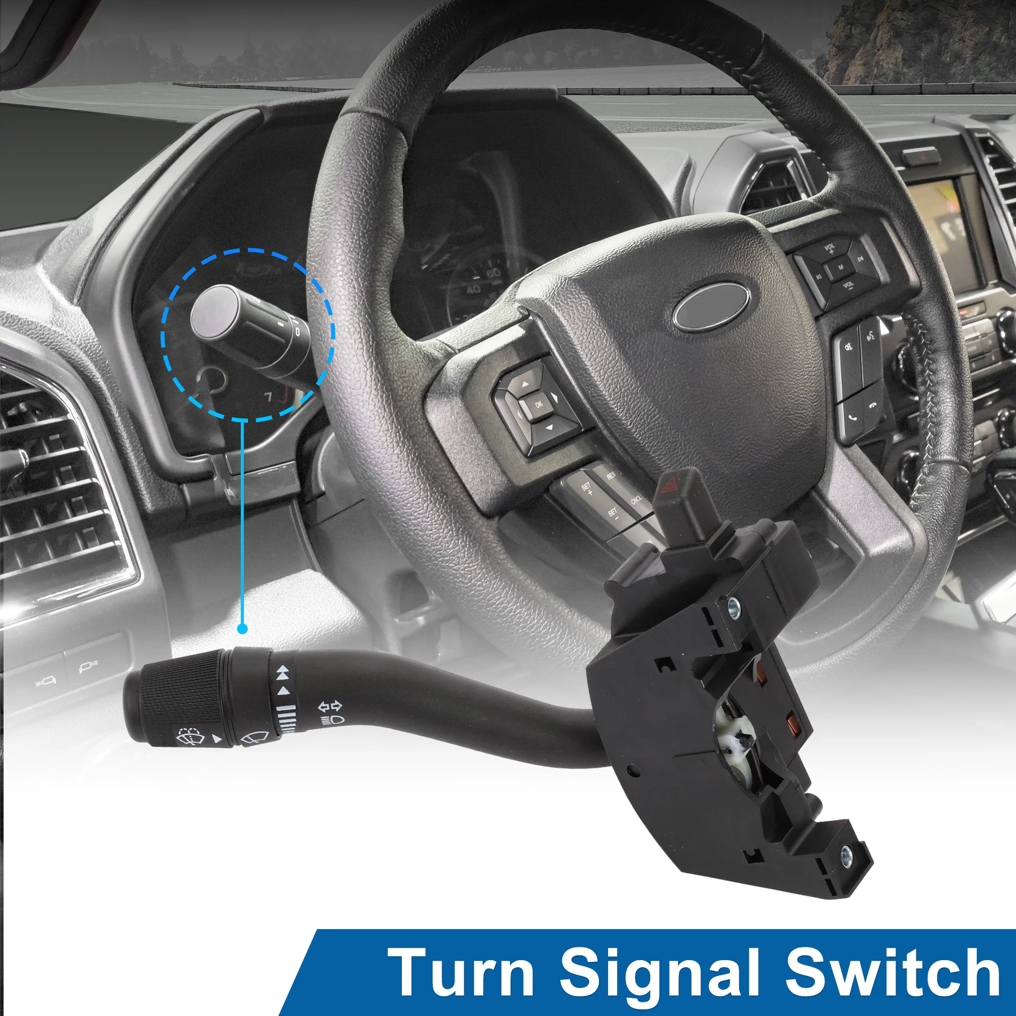 X Autohaux Steering Column Turn Signal Switch Lever for Ford F-150 F-250 Super Duty