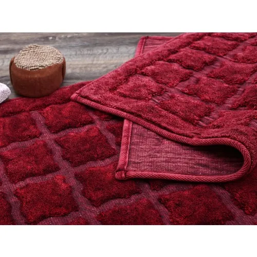 Dower Land Of Pergamon Cotton Bath Mat Set 2 Li Red