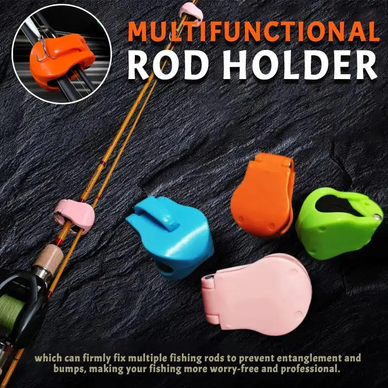 2/8pcs Multifunctional Fishing Rod Rack Fixing Storage Racks Display Rack Bundle Ball Tackle Ties Fishing Rod Tools Accessories