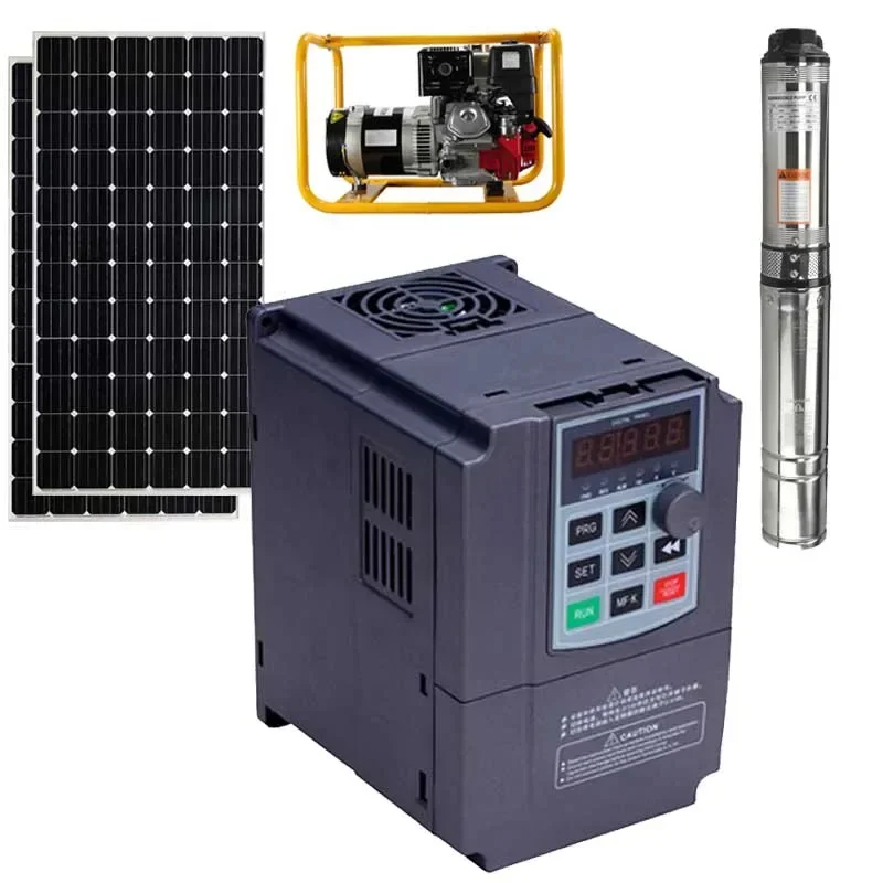 YYHC7.5KW Three Phase DC/AC Input to AC Output MPPT Controller Solar Pool Pump Inverter for Submersible and Surface Pump