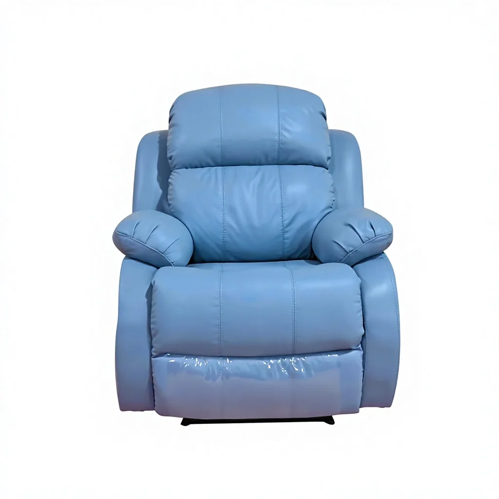 #Leather Electric Massage Chair With Kneading Reclining USB Charging 360-Degree Swing-Simple Single Seat For Living Room