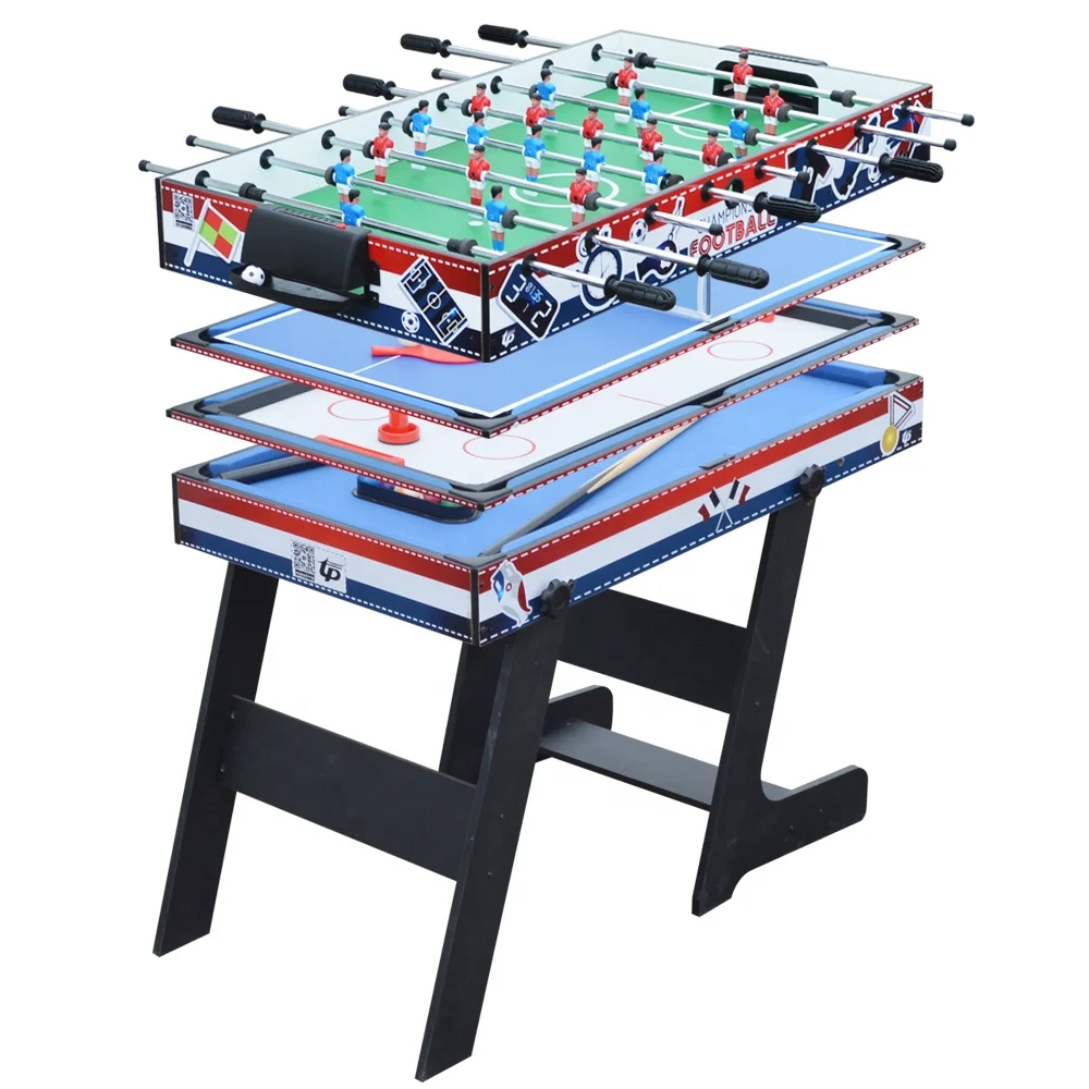 

New Design 4in1 Folding Multi Game Table/Billiard/ Tennis/Hockey/Soccer Table TM-1816