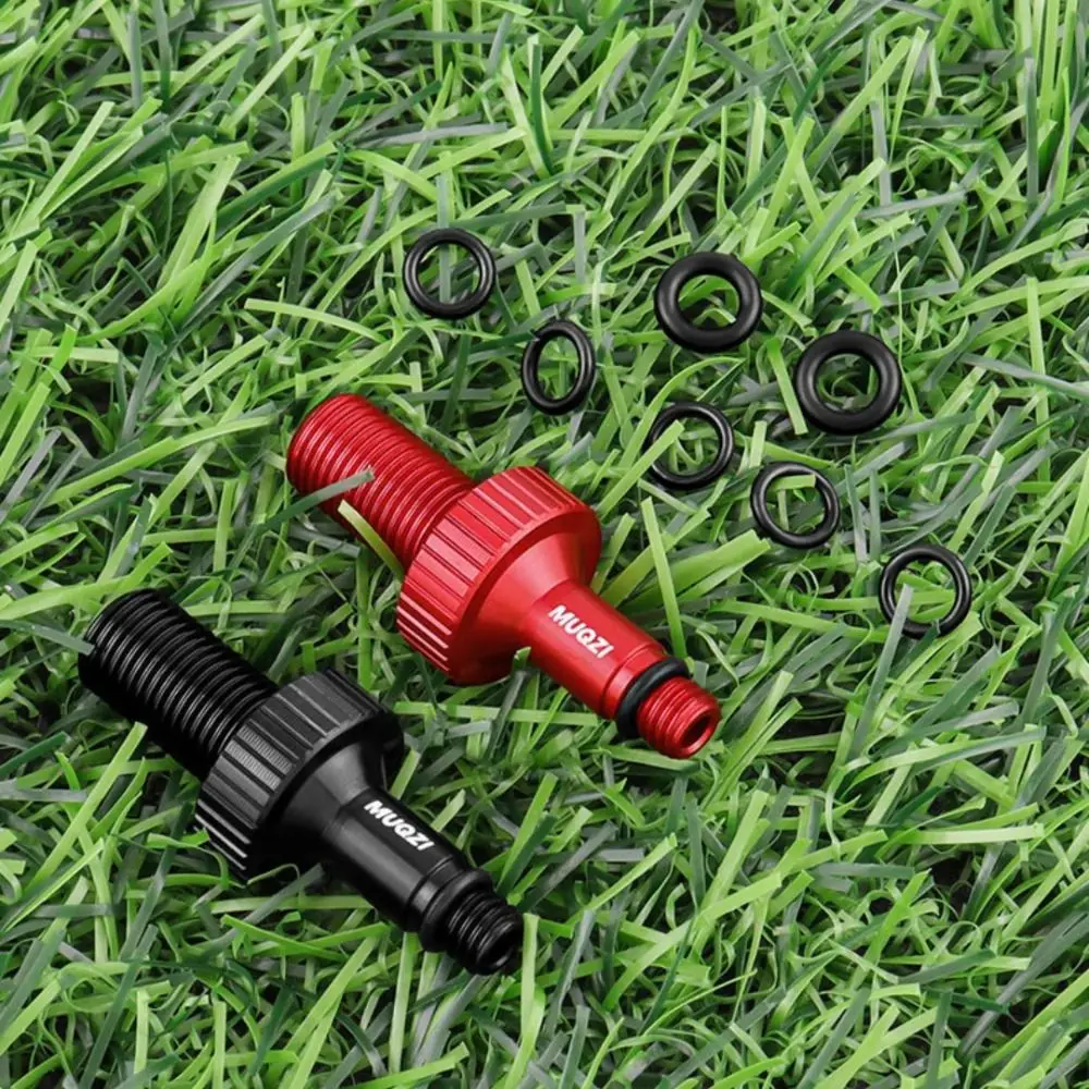 Aluminum Alloy Rear Shock Valve Adapter CNC with 7 Sealing Ring Aerated Conversion Nozzle Anti-corrosion Anodizing