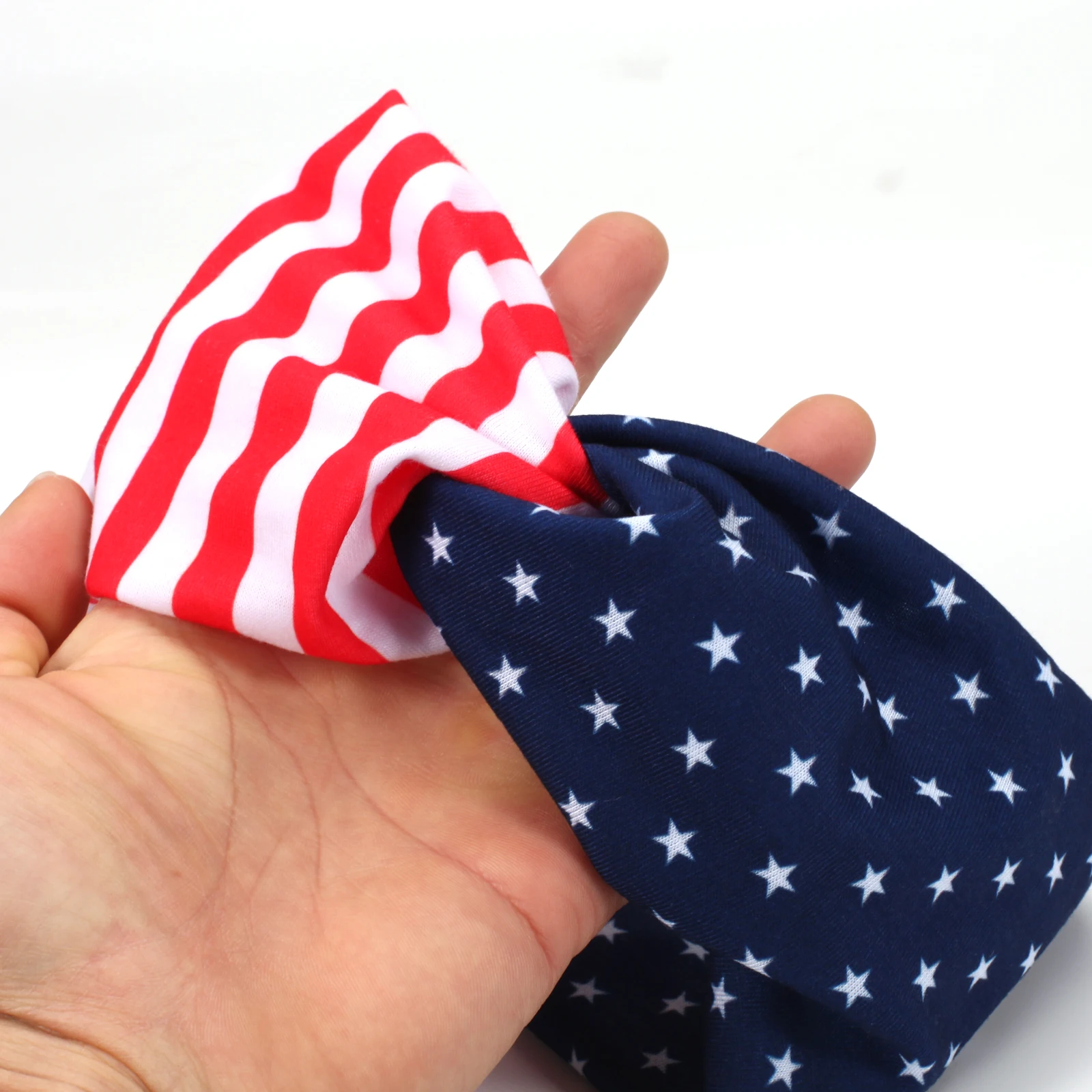 USA Flag Headbands for Women Girls Red White and Blue Patriotic American Flag Hair Accessory