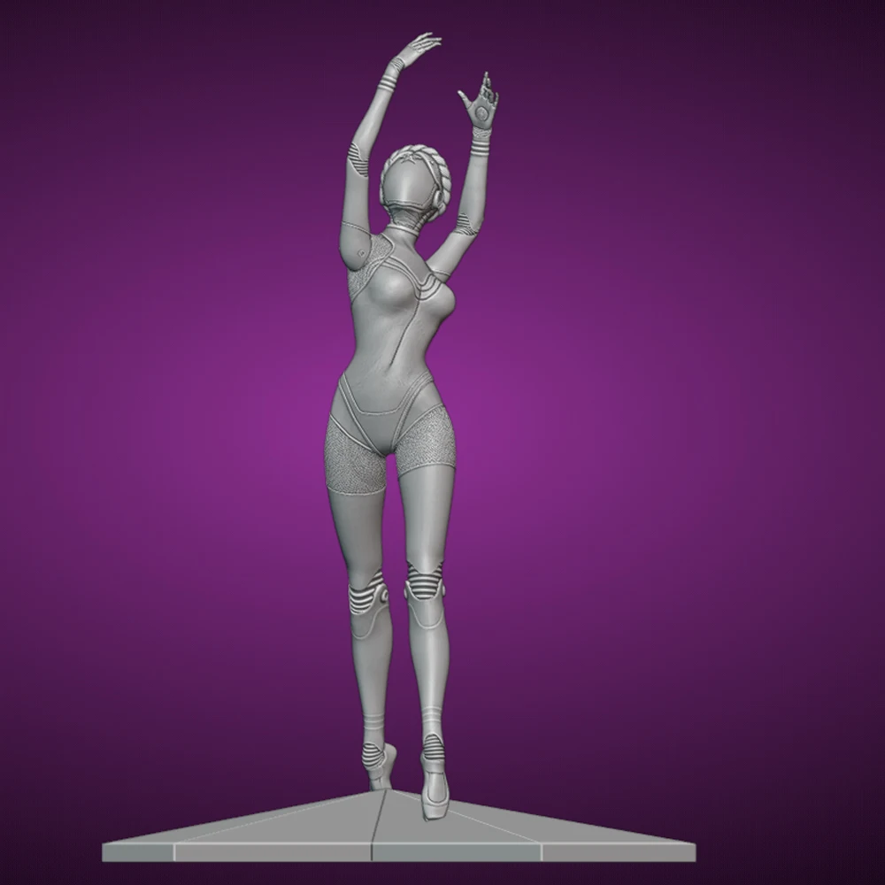 Kit de modèle d'impression 3d pour fille Sexy, ballerine, figurine en résine, Statue de Micro réduction, Kit de Garage non peint, jouets, 1/24