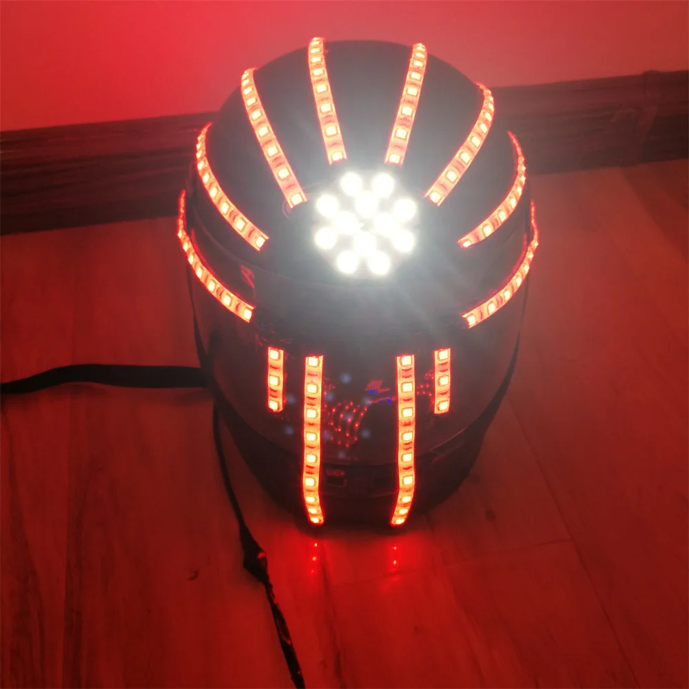 Magicool RGB Remote Control Laser Led Helmet Glowing Stage Dance Performance Hat Glasses Gloves DJ Bar Lighting Show Props