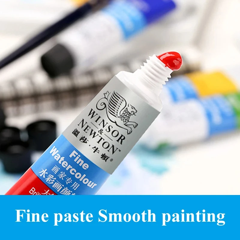 Winsor & Newton-pinturas de acuarela profesionales, juego de viaje, pigmento de 36 colores, 10ML, Cubo de colores de agua, pintura, suministros de arte, artistas